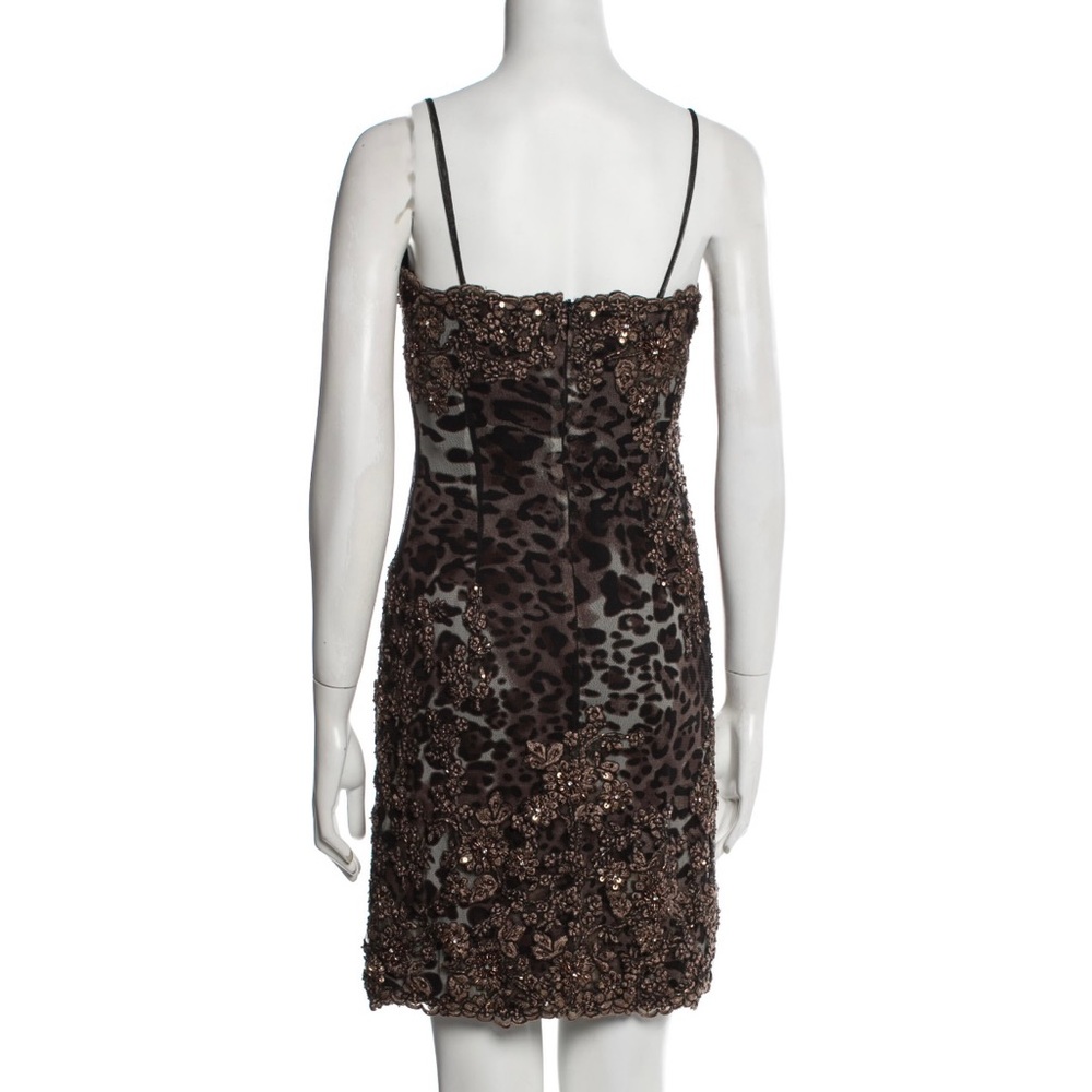 Jovani animal print short dress, size 4 - Picture 5 of 6